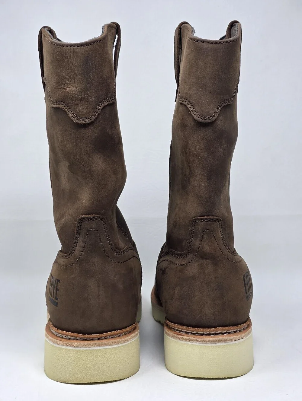 Frye Supply Steel Toe Boots FR40304 Waterproof Wellington Men's Size 8.5W Brown